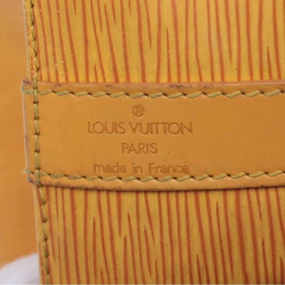 Louis Vuitton Petit Noe Epi Tassili Yellow Shoulder Bucket Bag M44109 - Picture 8 of 12